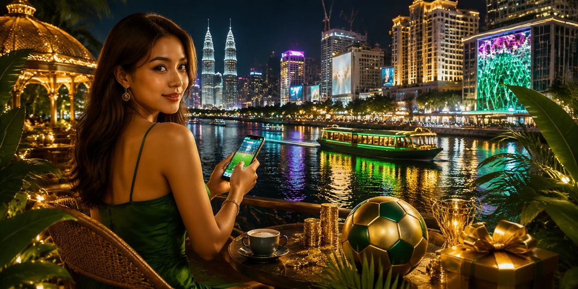 Pengguna Kuala Lumpur menggunakan telefon pintar untuk mengakses platform sukan maya 600000 dalam talian